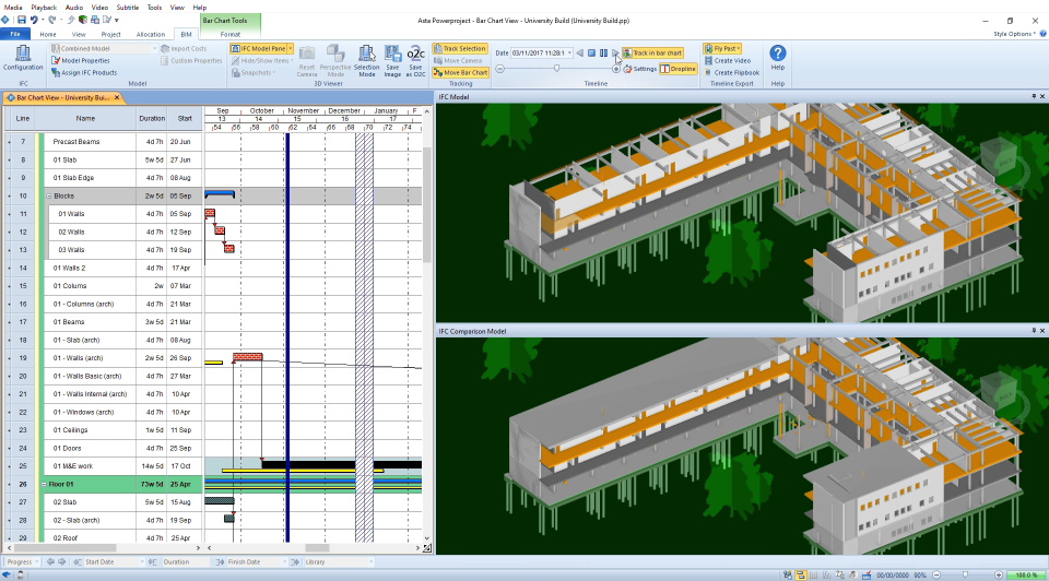 screenshot of Asta Powerproject